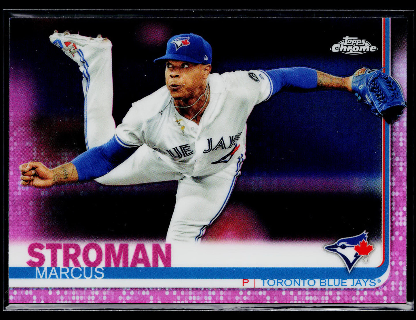 2019 Topps Chrome Marcus Stroman Pink Refractor #128