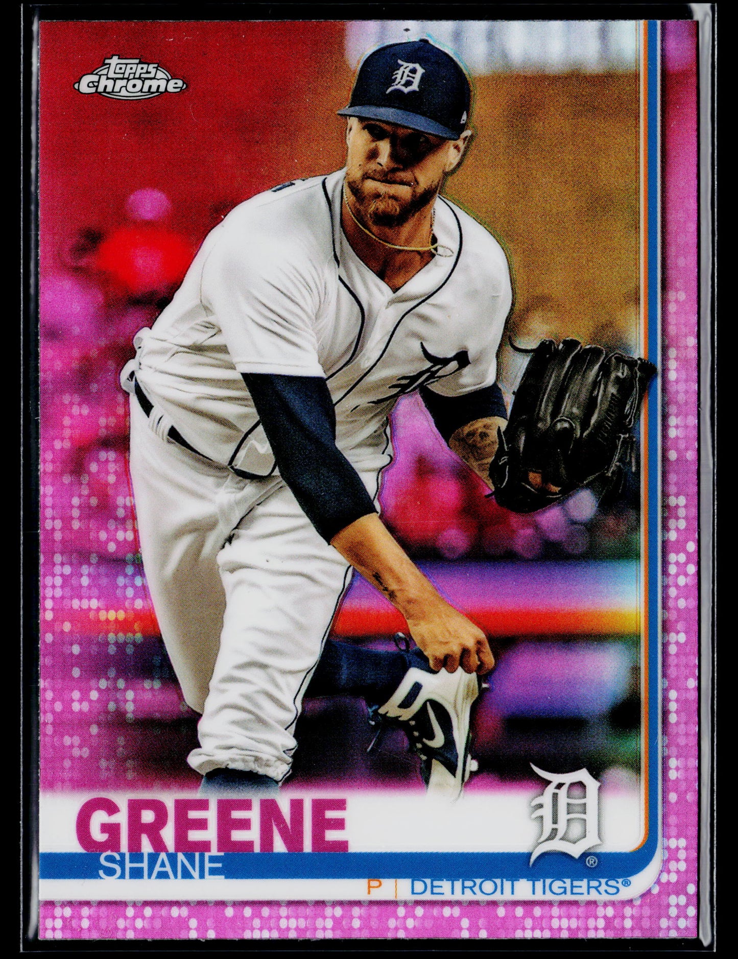 2019 Topps Chrome Shane Greene Pink Refractor #21