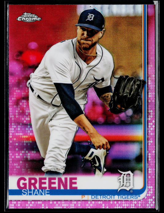 2019 Topps Chrome Shane Greene Pink Refractor #21