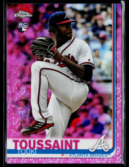 2019 Topps Chrome Touki Toussaint Rookie Pink Refractor #197