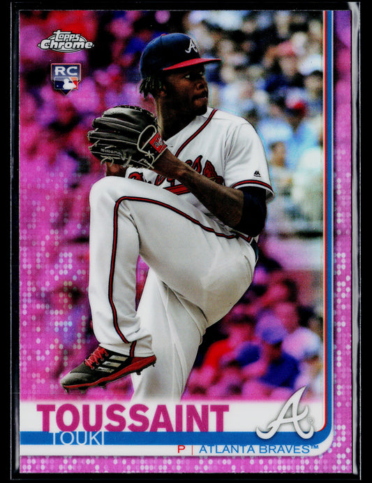 2019 Topps Chrome Touki Toussaint Rookie Pink Refractor #197
