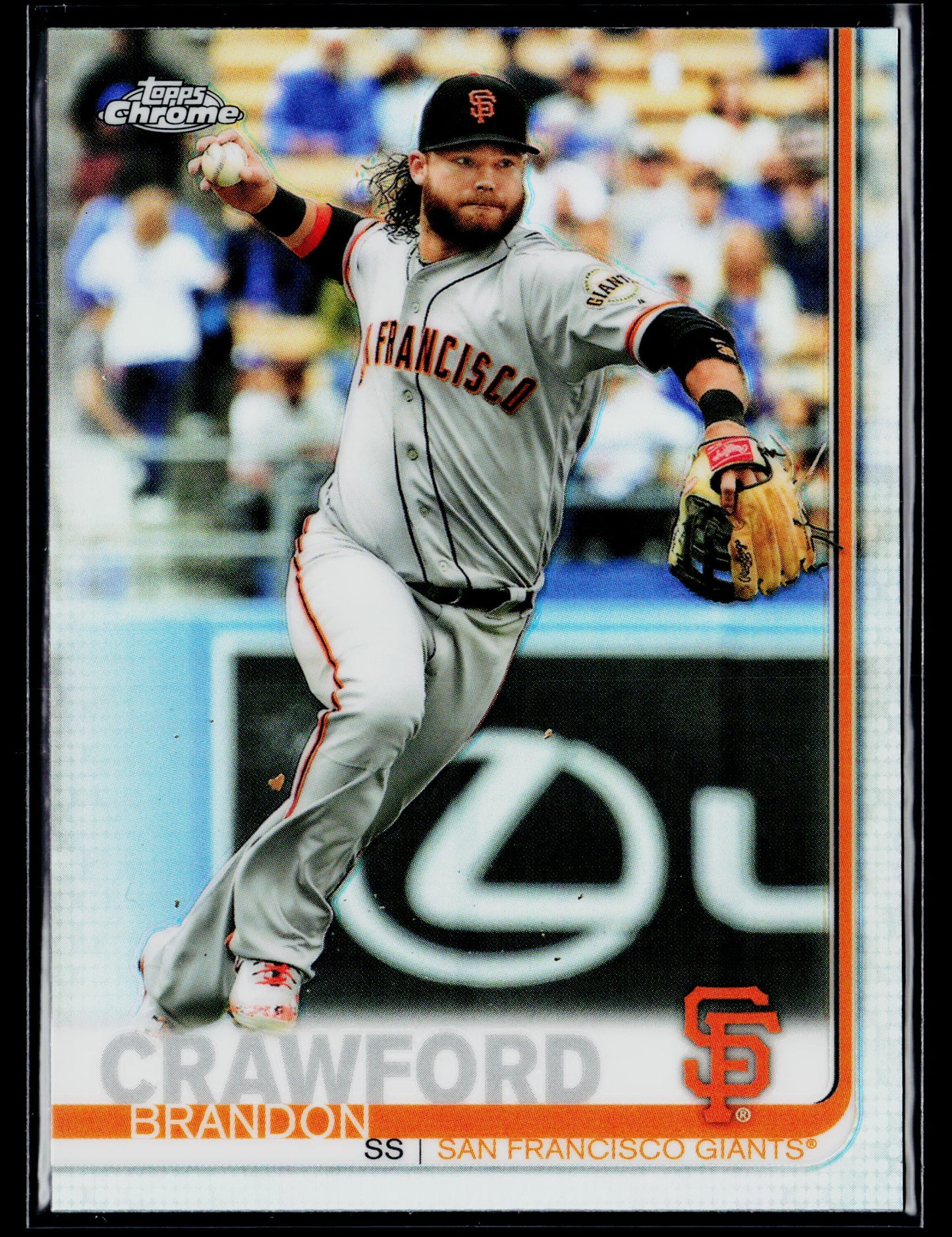2019 Topps Chrome Brandon Crawford Refractor #190