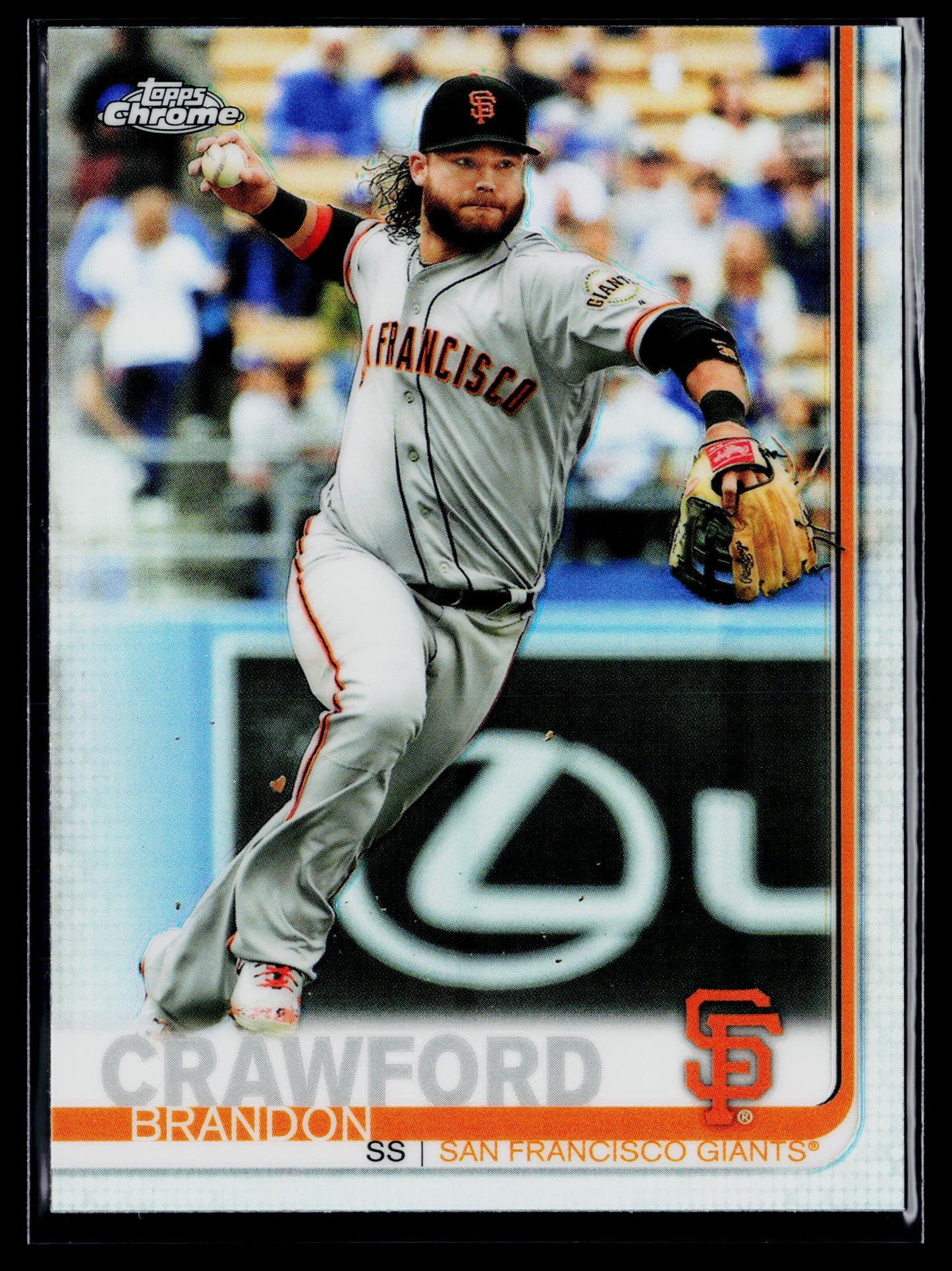 2019 Topps Chrome Brandon Crawford Refractor #190