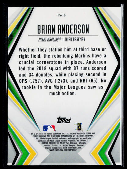 2019 Topps Chrome Brian Anderson Future Stars #FS-16