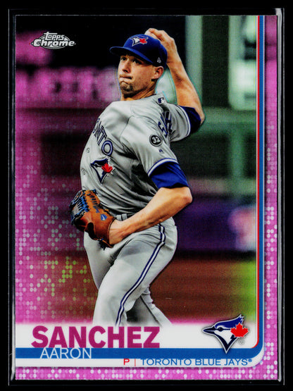 2019 Topps Chrome Aaron Sanchez Pink Refractor #132