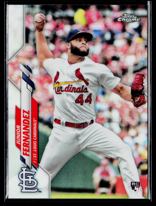 2020 Topps Chrome Junior Fernandez Rookie Refractor #162