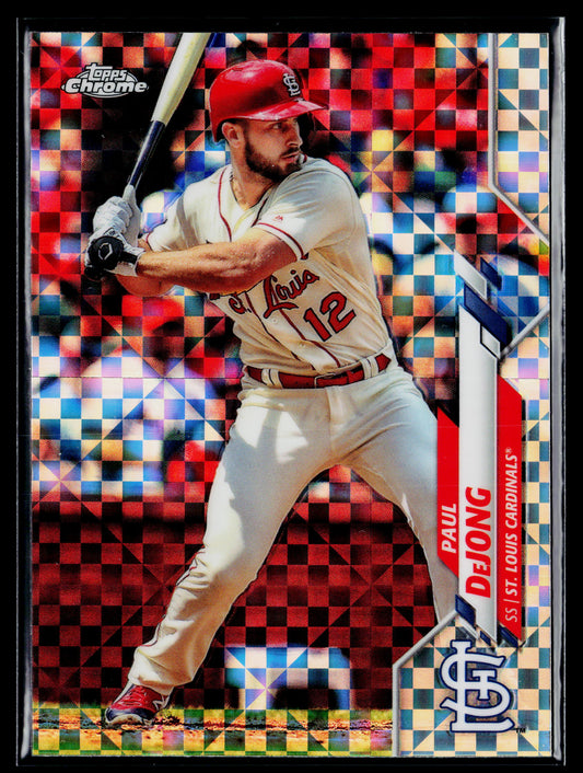 2020 Topps Chrome Paul DeJong X-Fractor Refractor #178