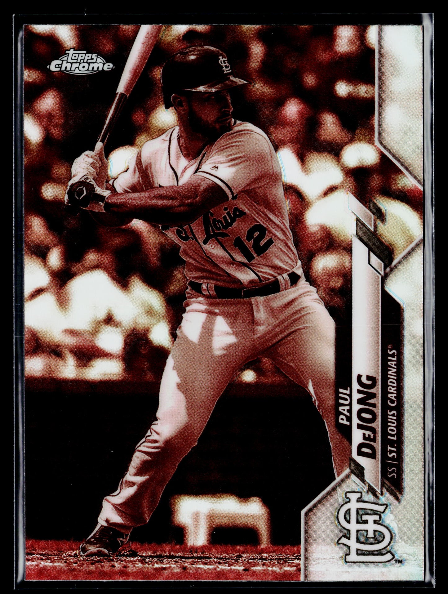 2020 Topps Chrome Paul DeJong Sepia Refractor #178