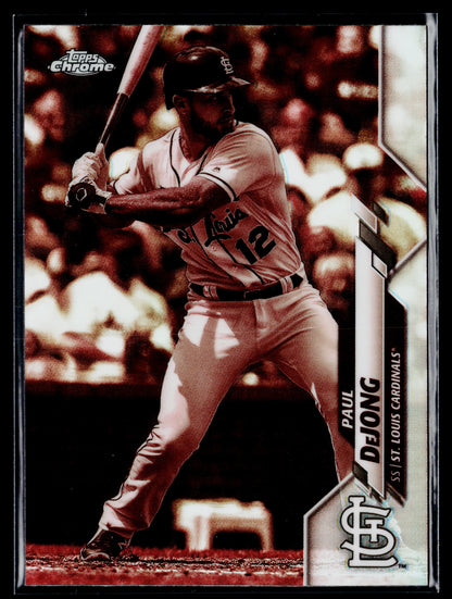 2020 Topps Chrome Paul DeJong Sepia Refractor #178