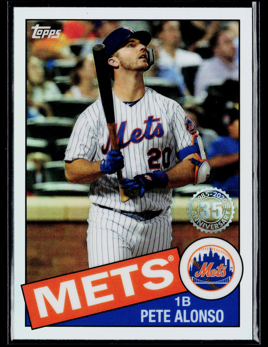 2020 Topps Chrome Pete Alonso 1985 Topps Baseball #85TC-18