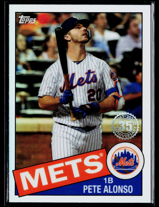 2020 Topps Chrome Pete Alonso 1985 Topps Baseball #85TC-18