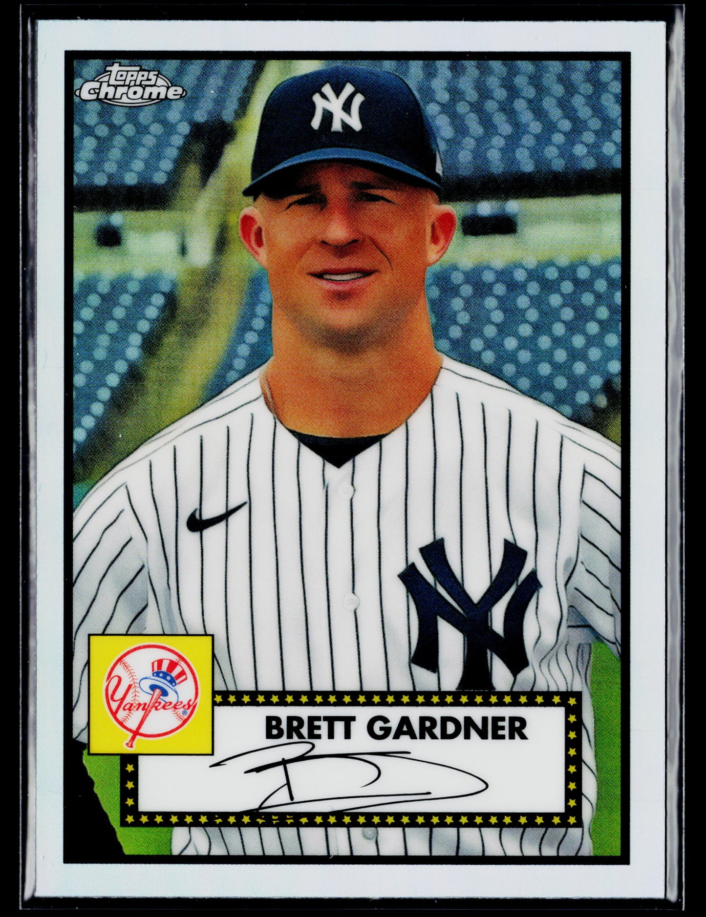 2021 Topps Chrome Platinum Anniversary Brett Gardner Refractor #467