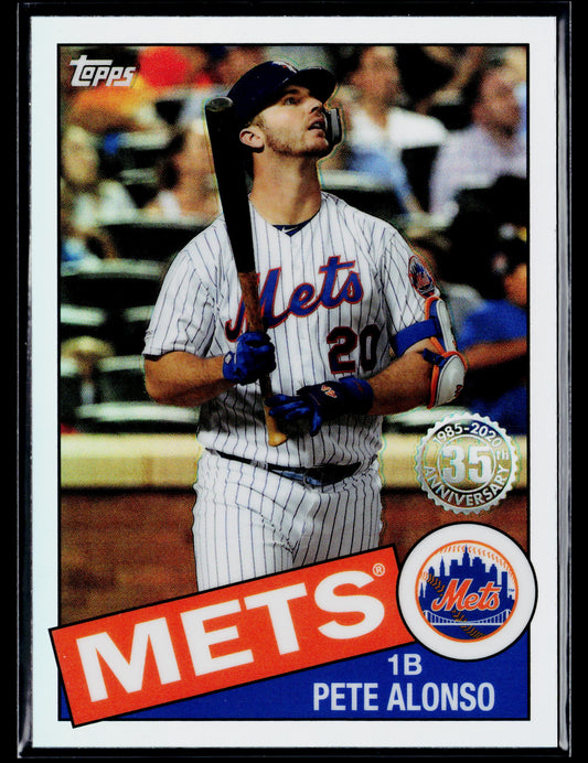 2020 Topps Chrome Pete Alonso 1985 Topps Baseball #85TC-18