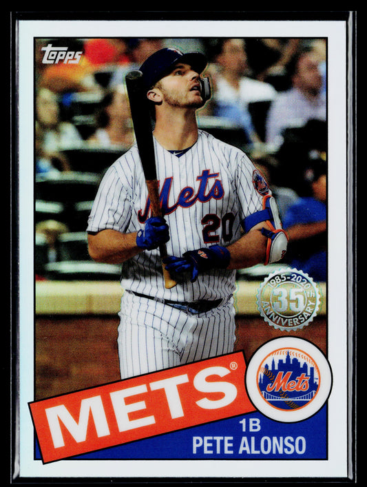 2020 Topps Chrome Pete Alonso 1985 Topps Baseball #85TC-18