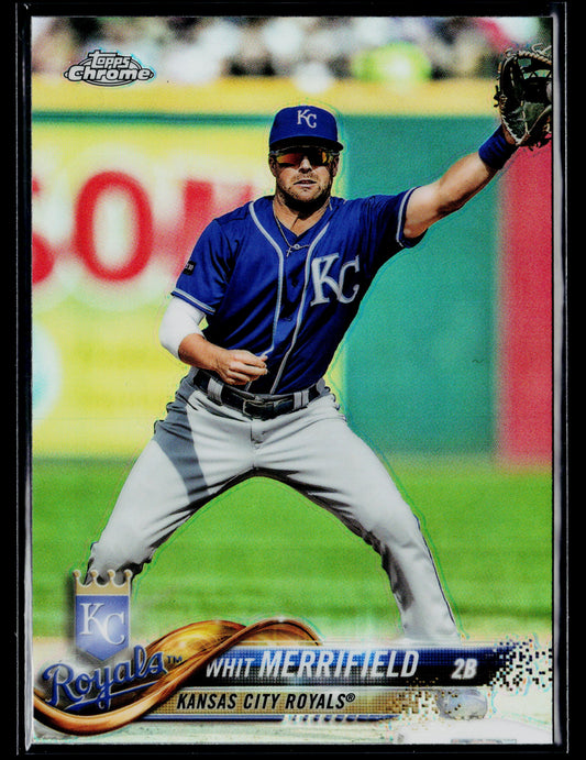 2018 Topps Chrome Whit Merrifield Refractor #144