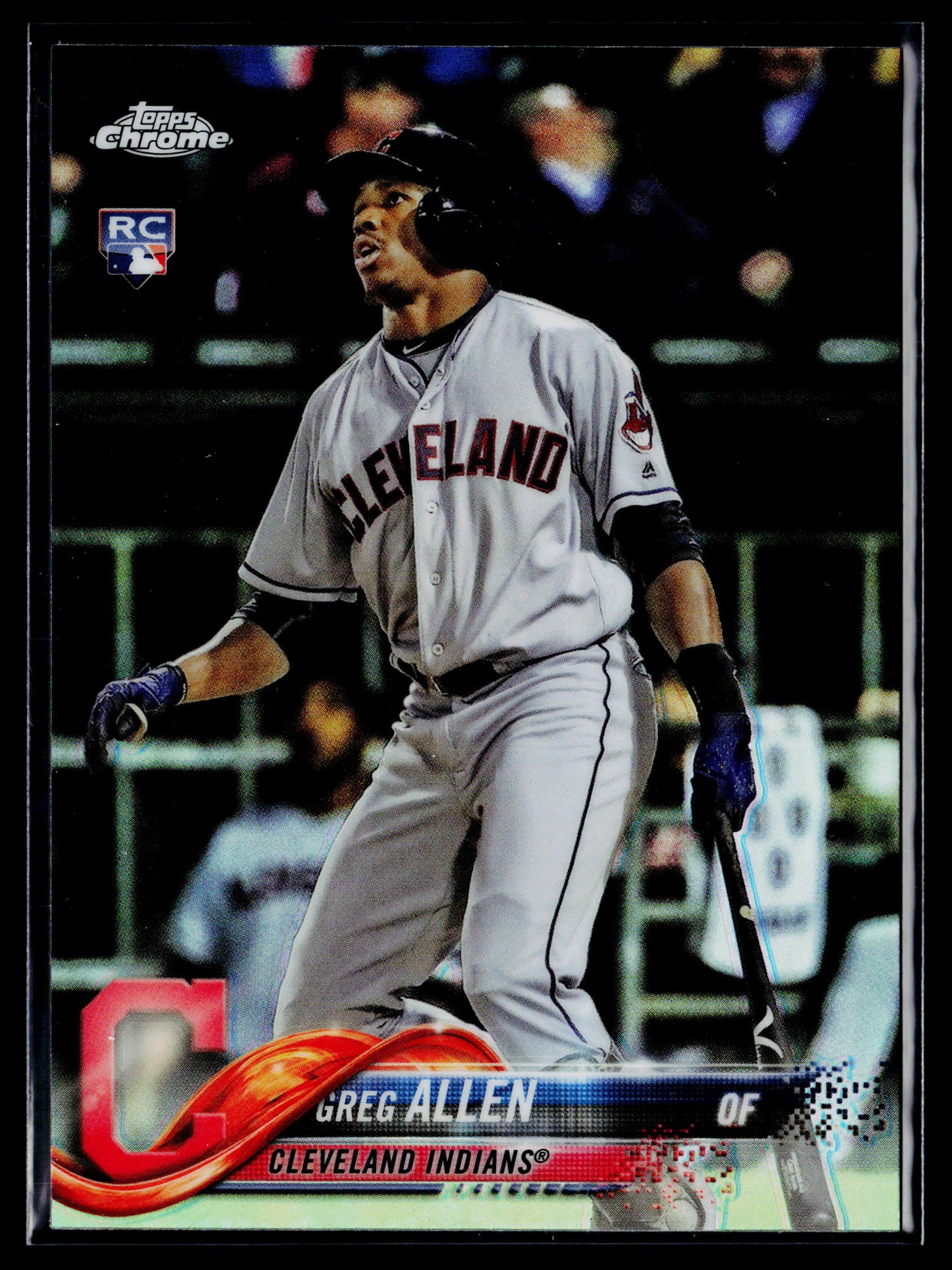 2018 Topps Chrome Greg Allen Rookie Refractor #84