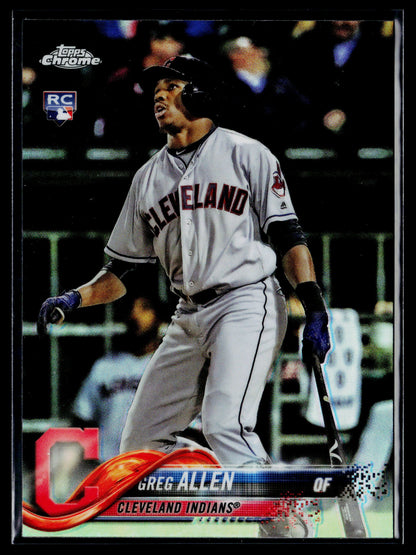 2018 Topps Chrome Greg Allen Rookie Refractor #84