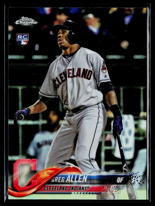2018 Topps Chrome Greg Allen Rookie Refractor #84