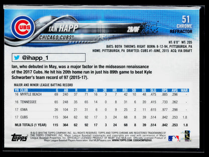 2018 Topps Chrome Ian Happ Refractor #51