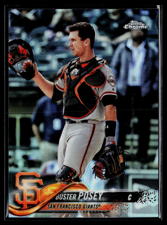 2018 Topps Chrome Buster Posey Refractor #29