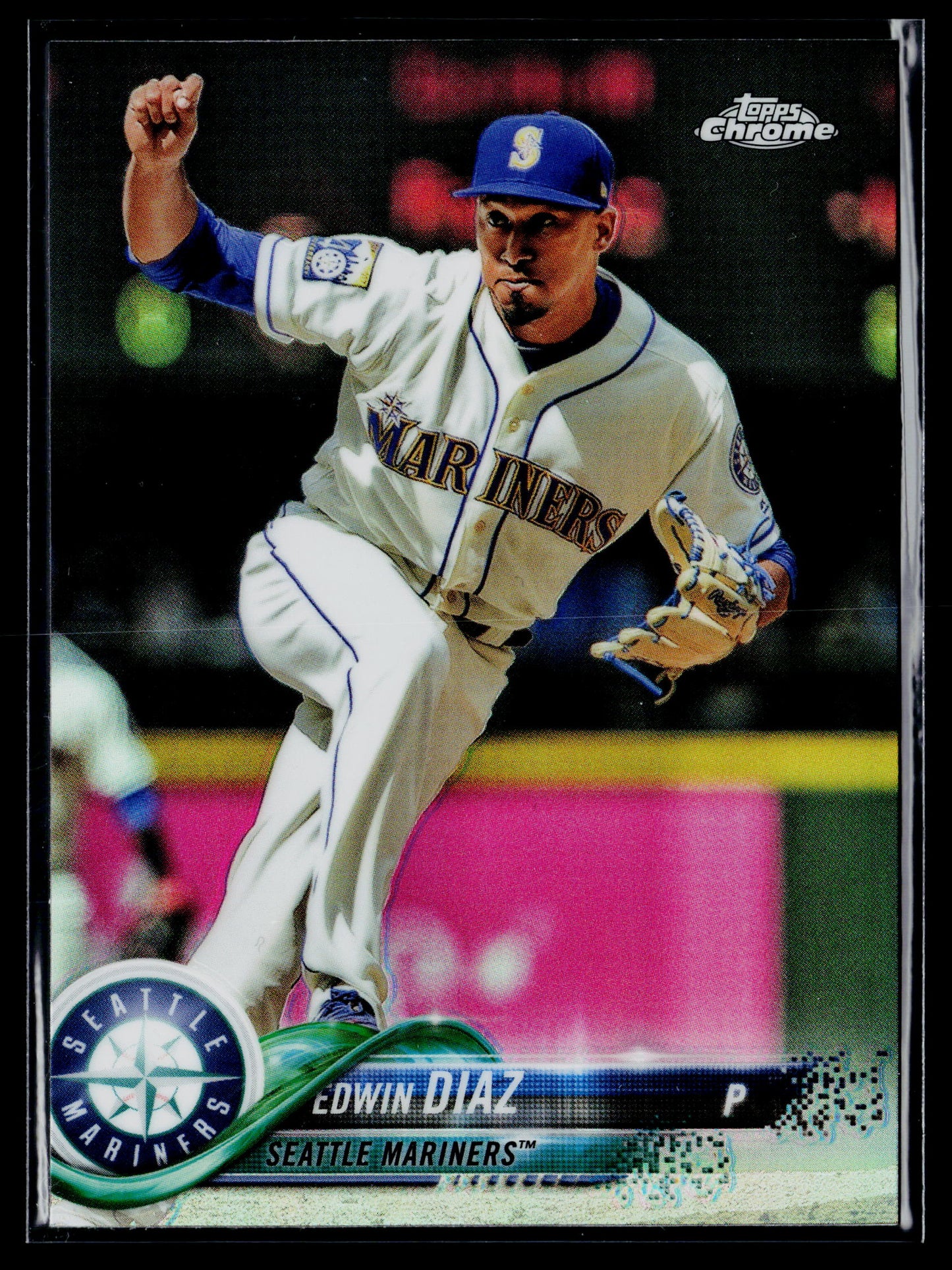 2018 Topps Chrome Edwin Diaz Refractor #155