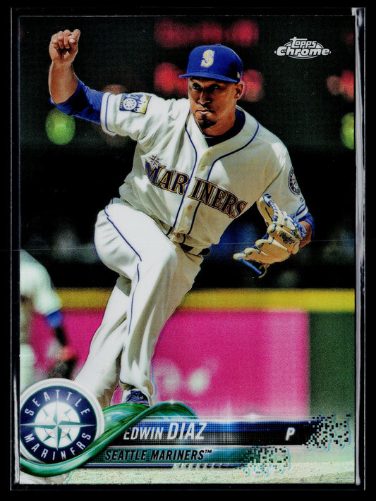 2018 Topps Chrome Edwin Diaz Refractor #155