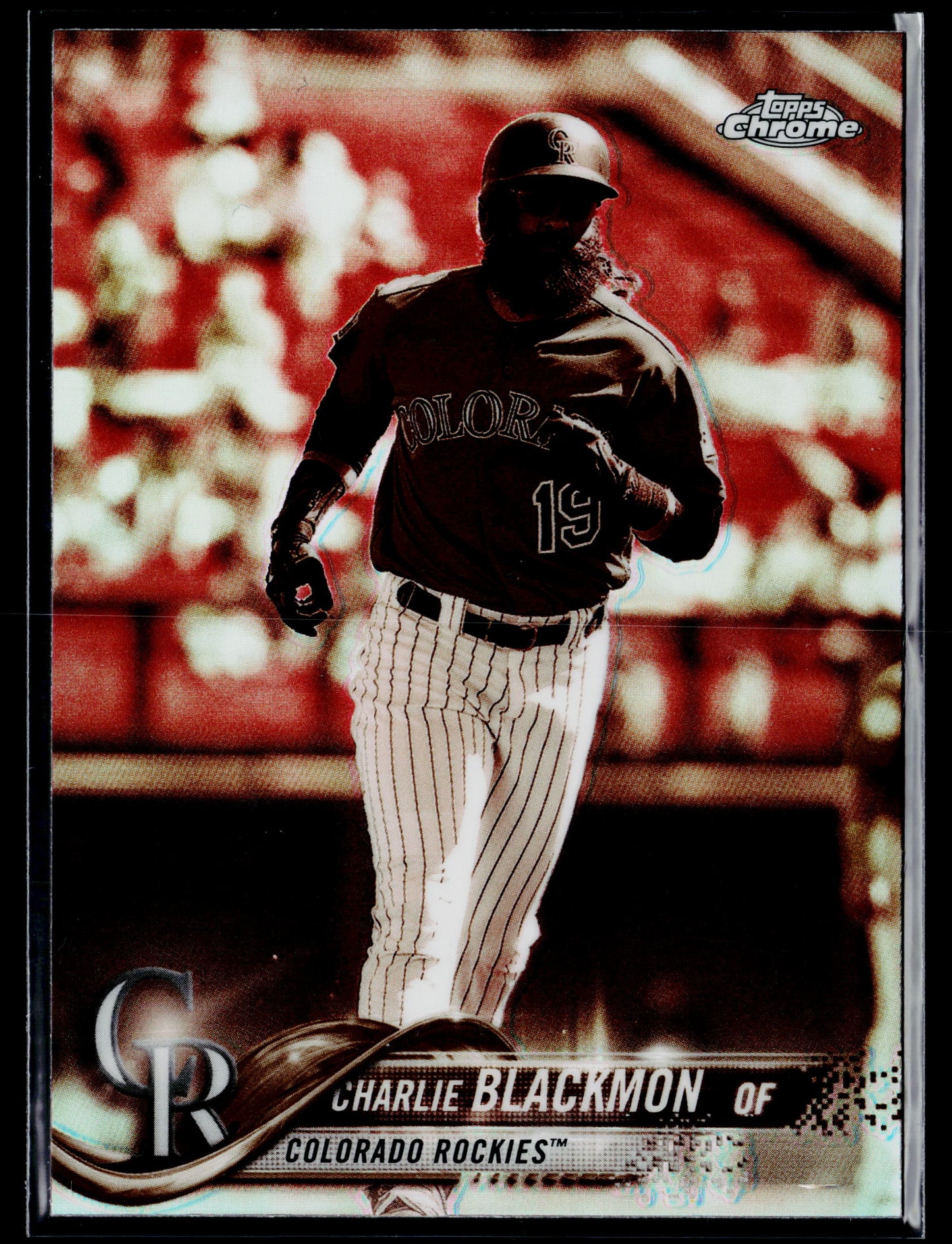 2018 Topps Chrome Charlie Blackmon Sepia Refractor #194