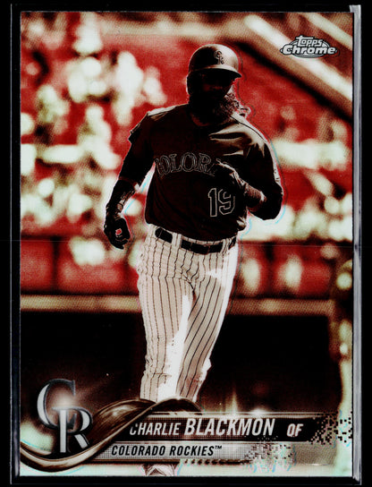 2018 Topps Chrome Charlie Blackmon Sepia Refractor #194