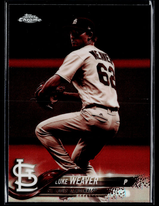 2018 Topps Chrome Luke Weaver Sepia Refractor #88