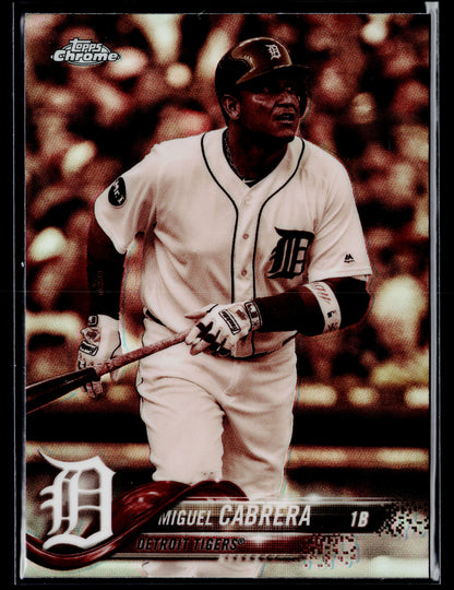 2018 Topps Chrome Miguel Cabrera Sepia Refractor #26