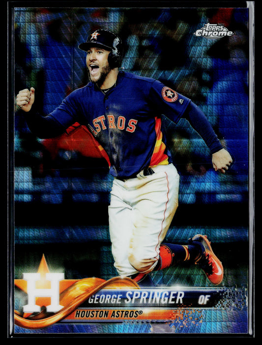 2018 Topps Chrome George Springer Prism Refractor #17