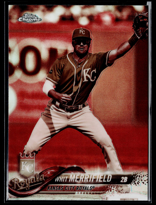 2018 Topps Chrome Whit Merrifield Sepia Refractor #144