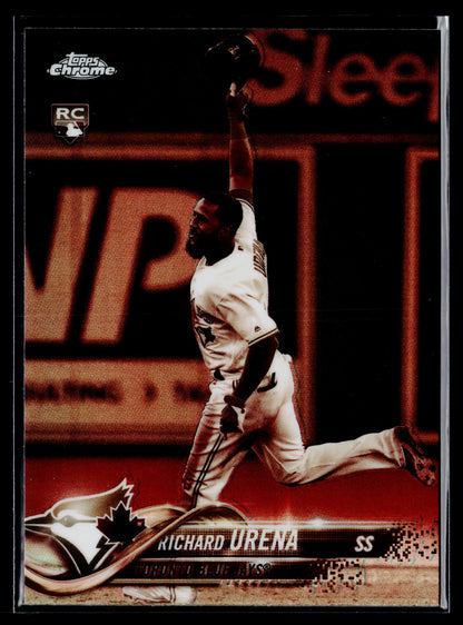 2018 Topps Chrome Richard Urena Rookie Sepia Refractor #43