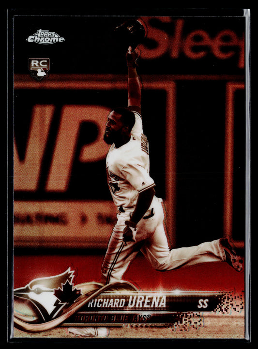 2018 Topps Chrome Richard Urena Rookie Sepia Refractor #43