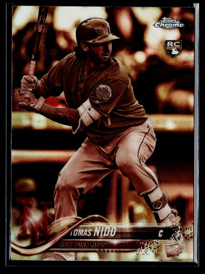 2018 Topps Chrome Tomas Nido Rookie Sepia Refractor #152