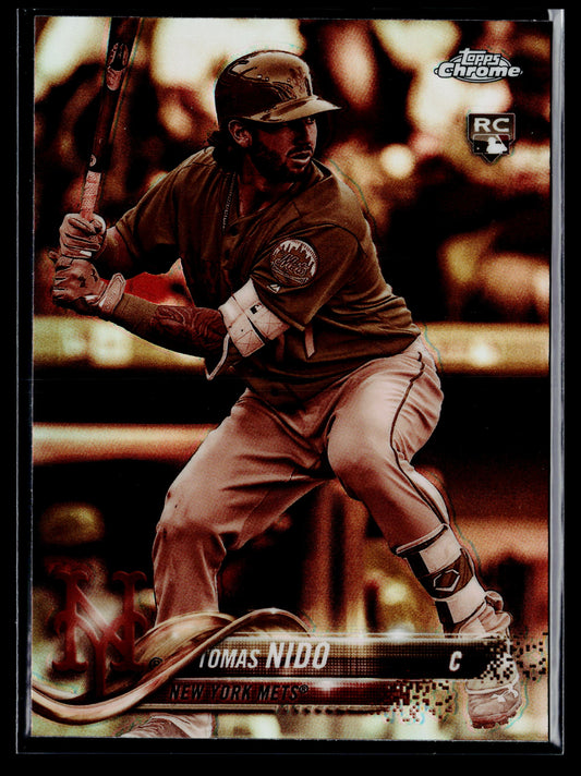 2018 Topps Chrome Tomas Nido Rookie Sepia Refractor #152