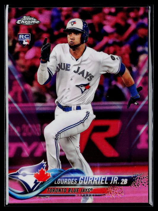 2018 Topps Chrome Update Lourdes Gurriel Jr. Rookie Pink Refractor #HMT11