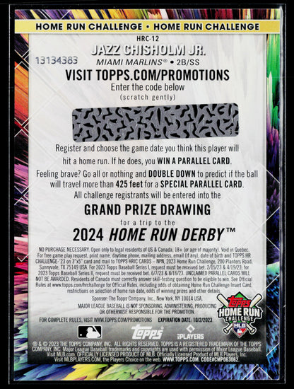 2023 Topps Jazz Chisholm Jr. Home Run Challenge (Series One) #HRC-12