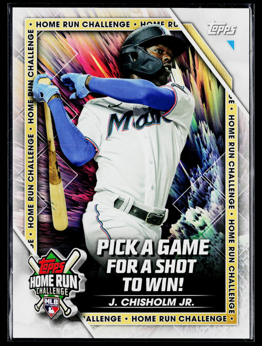 2023 Topps Jazz Chisholm Jr. Home Run Challenge (Series One) #HRC-12