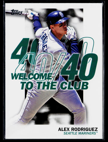 2023 Topps Alex Rodriguez Welcome to the Club #WC-4
