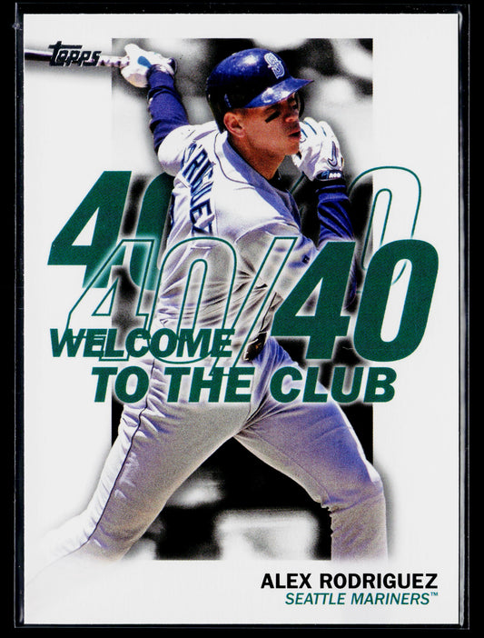 2023 Topps Alex Rodriguez Welcome to the Club #WC-4
