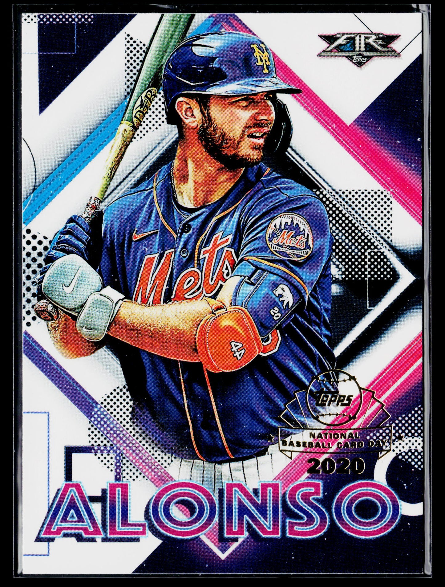 2020 Topps Chrome Pete Alonso Topps Fire NBCD Preview #FP-9