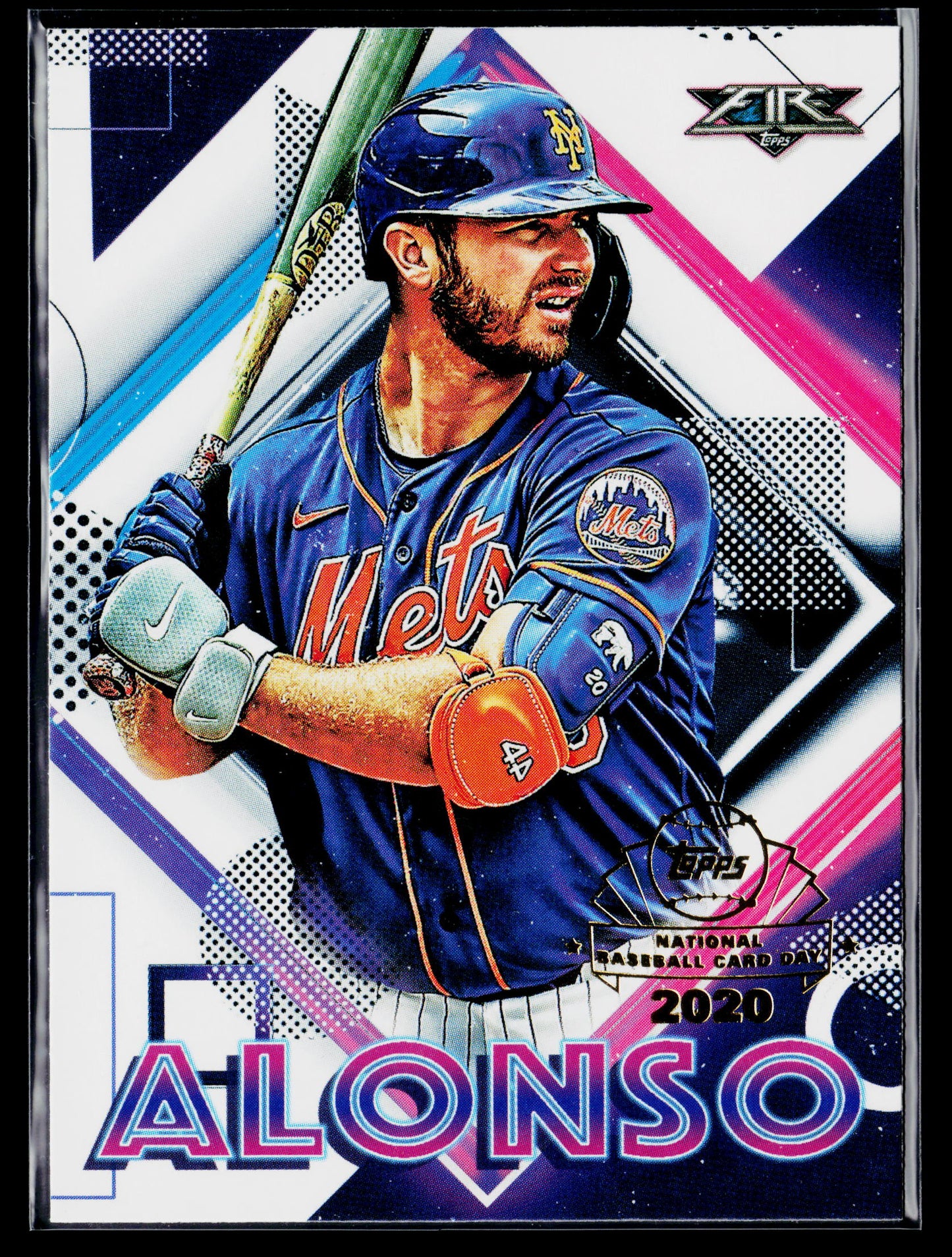 2020 Topps Chrome Pete Alonso Topps Fire NBCD Preview #FP-9