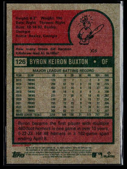 2024 Topps Heritage Byron Buxton #126