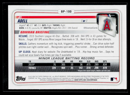 2020 Bowman Jo Adell Prospects #BP-100