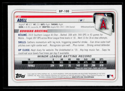 2020 Bowman Jo Adell Prospects #BP-100