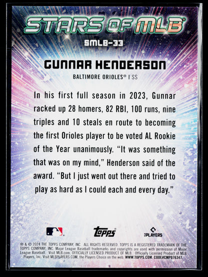 2024 Topps Gunnar Henderson Stars of MLB #SMLB-33
