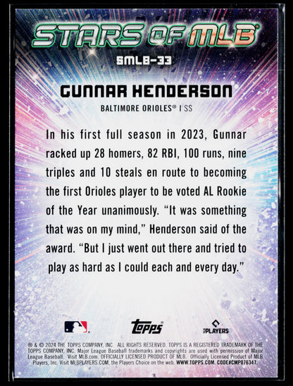 2024 Topps Gunnar Henderson Stars of MLB #SMLB-33