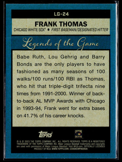 2023 Topps Frank Thomas Legends of the Game #LG-24