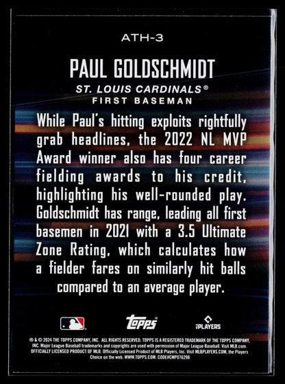 2024 Topps Paul Goldschmidt Around the Horn #ATH-3